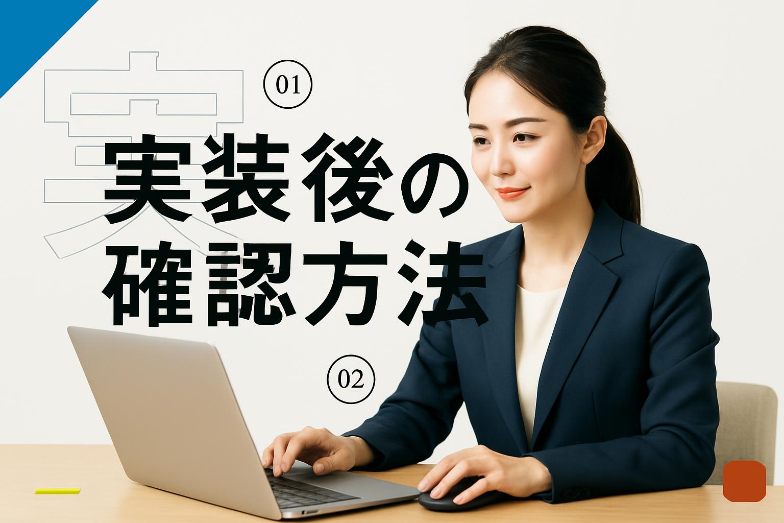 実装後の確認方法