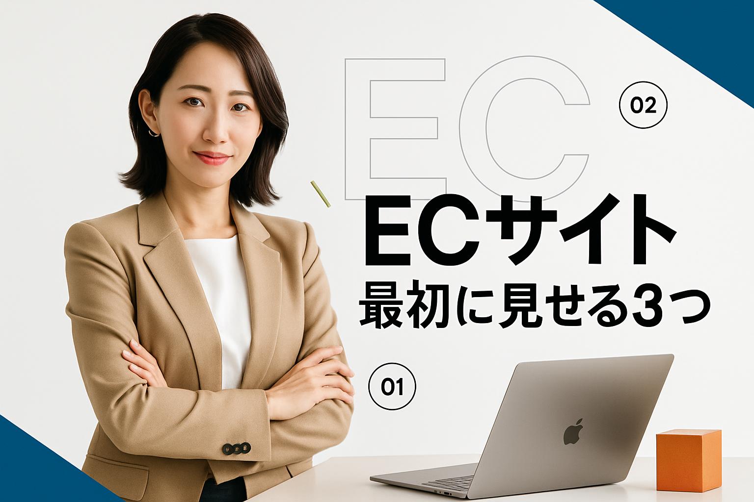 着地ページで最初に見せる3つ